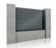 Panou gard aluminiu Preston, fără stâlpi, 1,5x2,5 m, Gri antracit