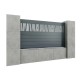 Gard aluminiu tip panou Peleg 1,8x2 m, Gri antracit