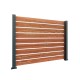 Gard aluminiu tip panou Henor 2x2 m, Lemn