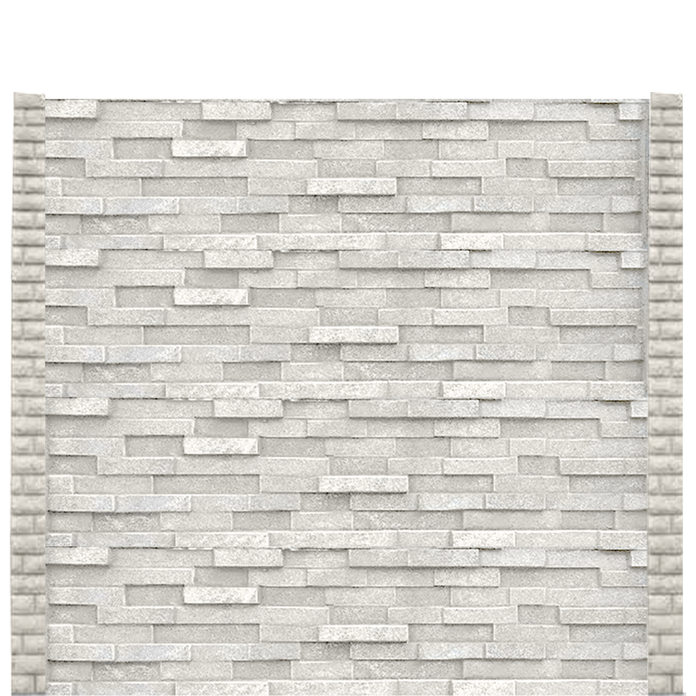Gard beton modern Keen 2 m cu stâlpi cu model