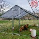Țarc (coteț) găini Rico 4x6 m din oțel și plasă rabitz, 89,5 kg + Cadou Adăpătoare