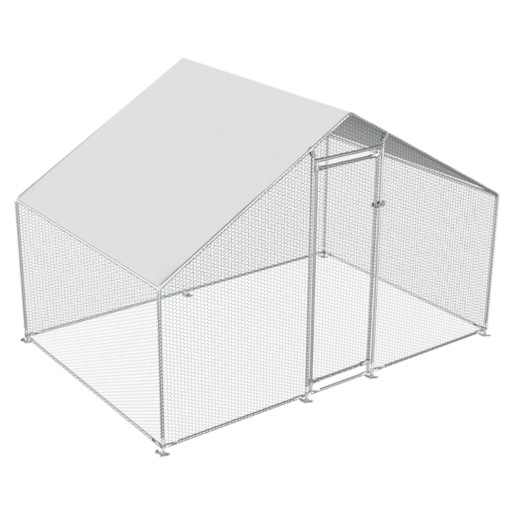 Țarc (coteț) găini Avia din oțel galvanizat, 3x2 m