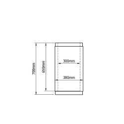 Coș gunoi selectiv stradal din beton cu aspect piatră Lapis-2