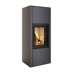 Focar șemineu Saven din oțel cu sticlă Vatra L 40x50 cm, 6,6 kW-2