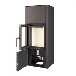 Focar șemineu Saven din oțel cu sticlă Vatra L 40x50 cm, 6,6 kW-3