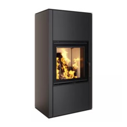 Focar șemineu Saven din oțel cu sticlă Vatra XL 50x50 cm, 8,4 kW-2