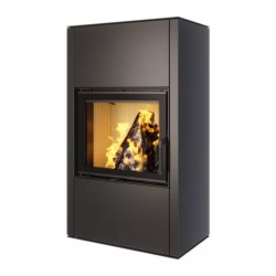 Focar șemineu Saven din oțel cu sticlă Vatra XXL 60x50 cm, 10,2 kW-2