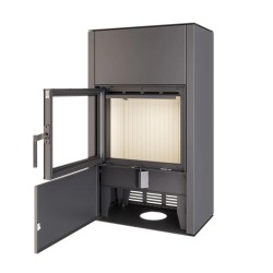 Focar șemineu Saven din oțel cu sticlă Vatra XXL 60x50 cm, 10,2 kW-3