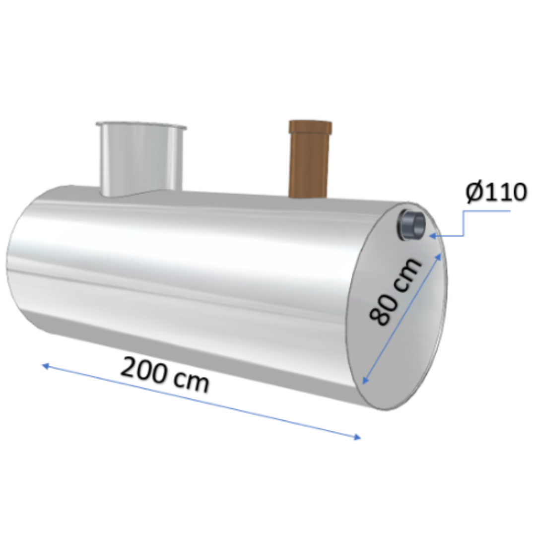Separatoare grăsimi Charan din polietilenă 1000 L 1-5 L/s
