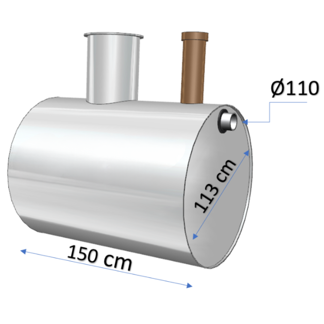 Separatoare grăsimi Charan din polietilenă 1500 L - 2 L/s