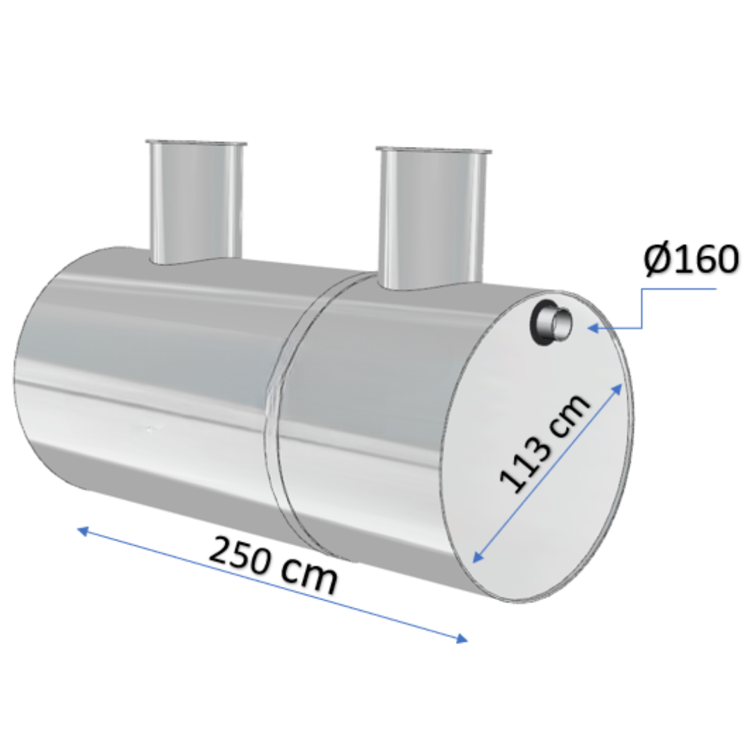 Separatoare grăsimi Charan din polietilenă 2500 L - 4 L/s