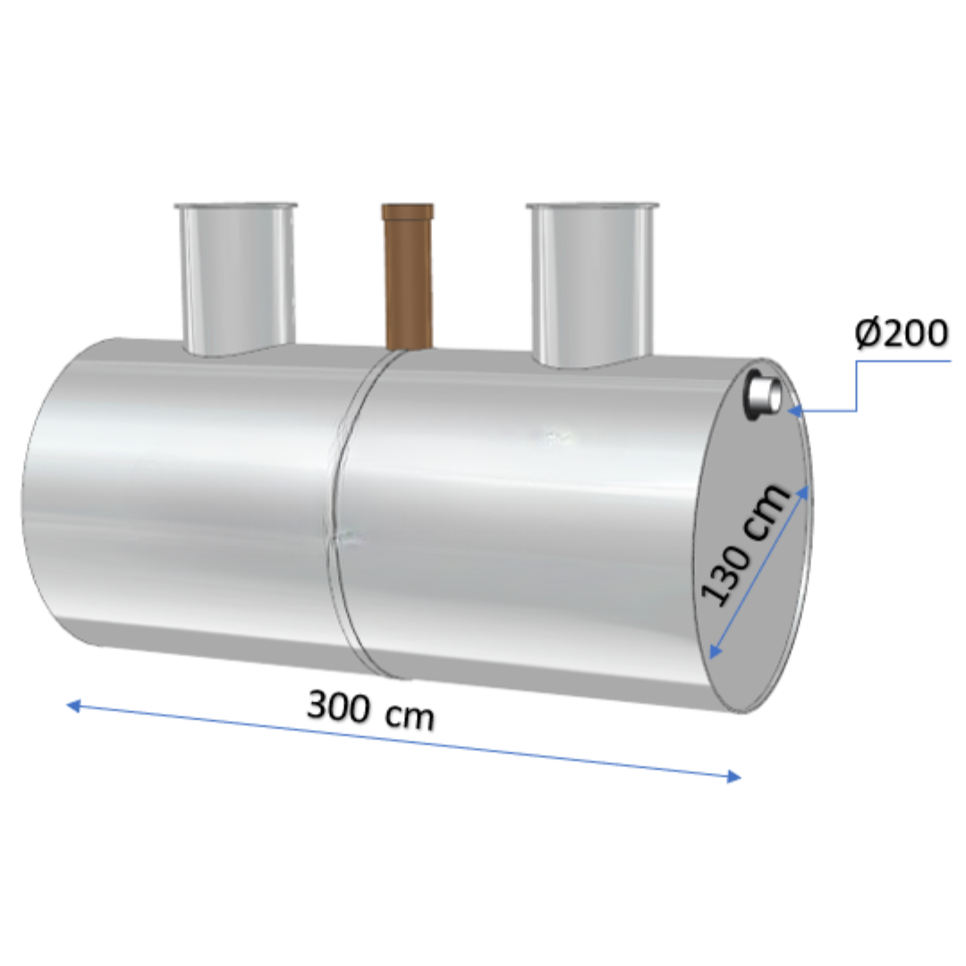 Separatoare grăsimi Charan din polietilenă 4000 L - 10 L/s