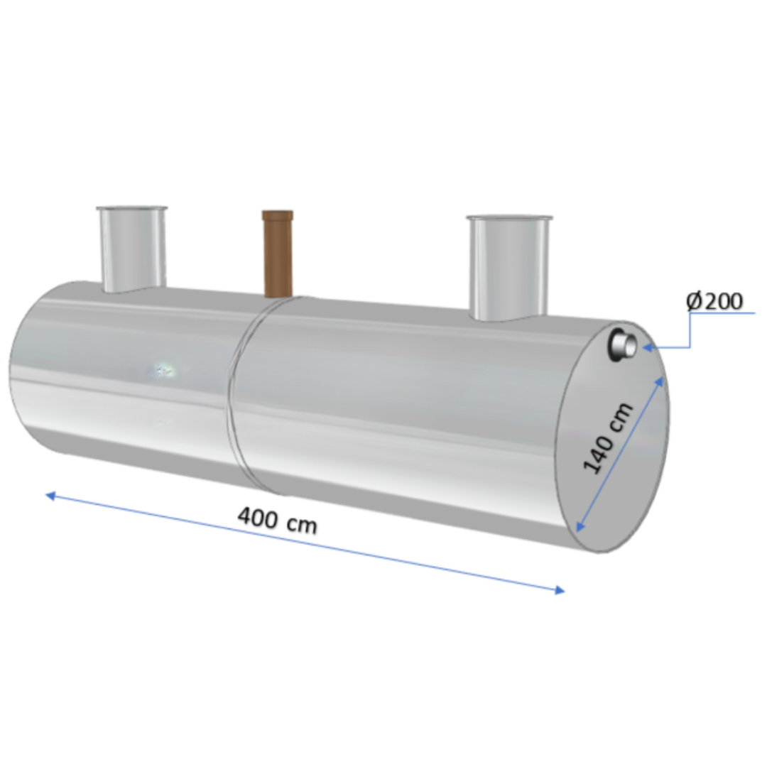 Separatoare grăsimi Charan din polietilenă 6000 L - 16 L/s