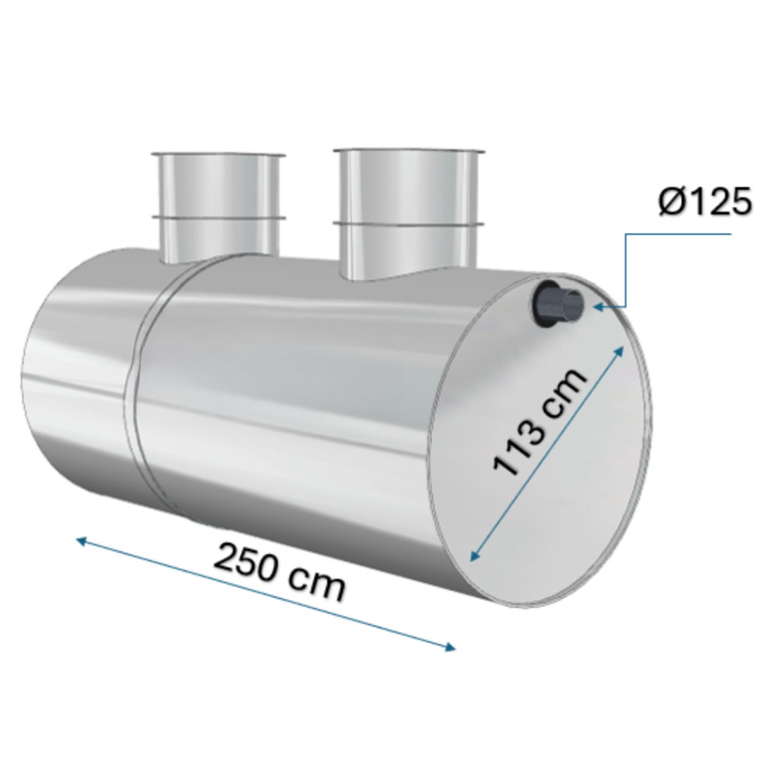 Separatoare hidrocarburi Charan din polietilenă 2500 L - 5 L/s