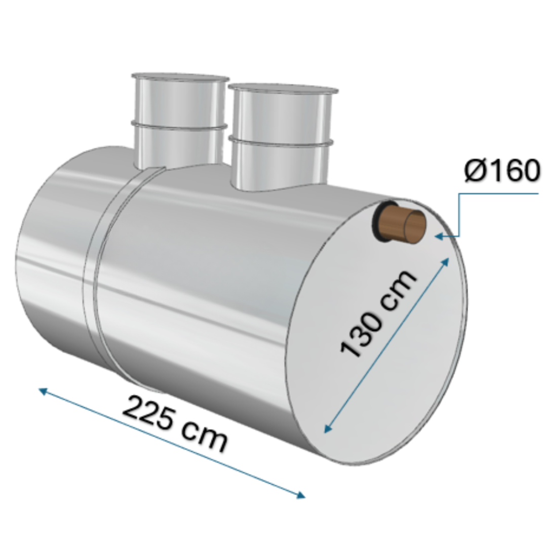 Separatoare hidrocarburi Charan din polietilenă 3000 L - 6 L/s