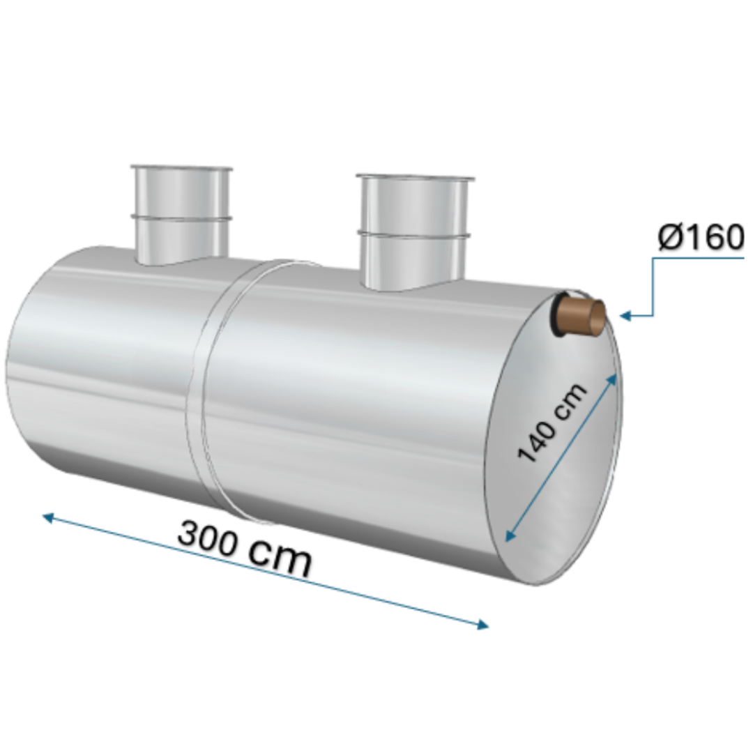 Separatoare hidrocarburi Charan din polietilenă 4500 L - 10 L/s