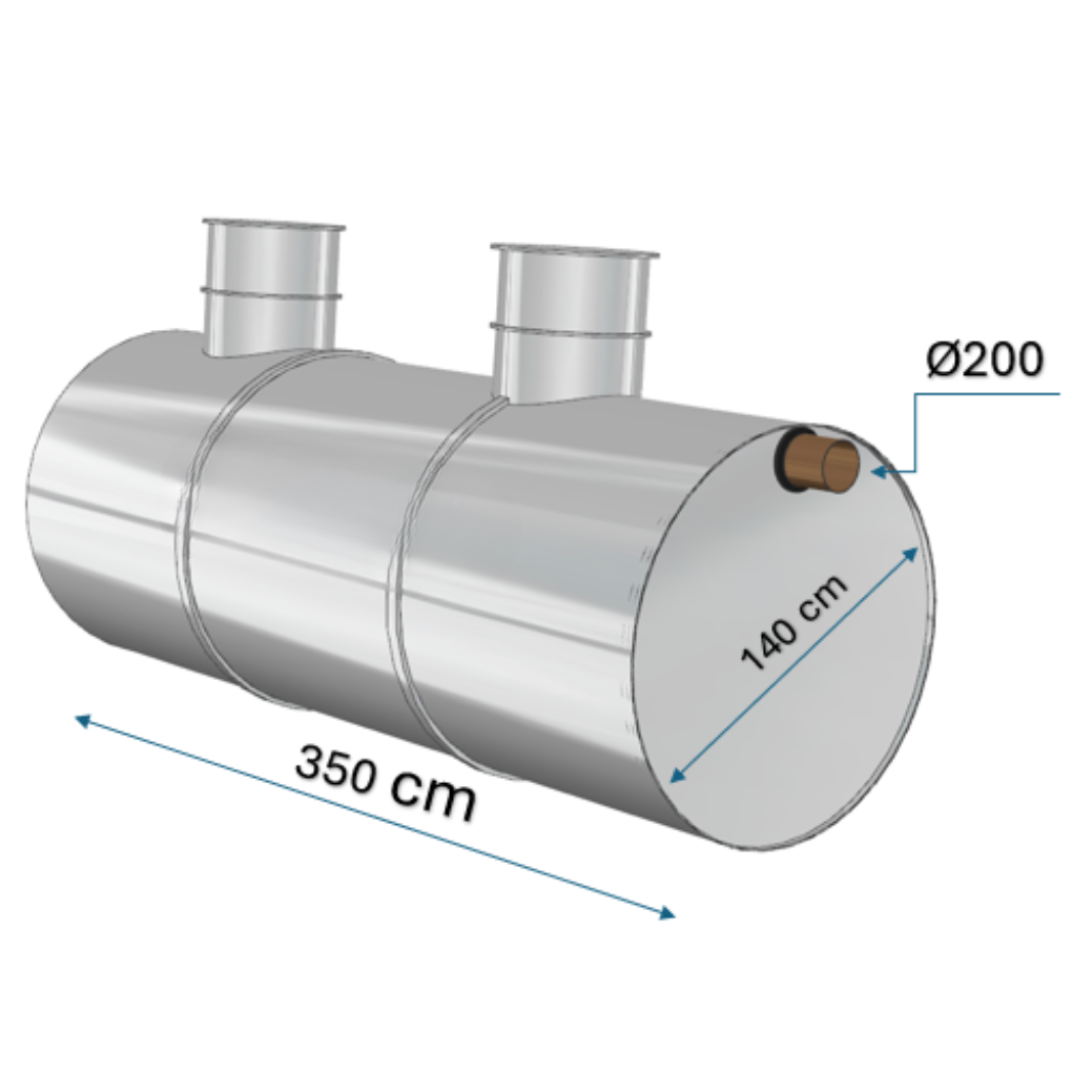 Separatoare hidrocarburi Charan din polietilenă 5000 L - 15 L/s