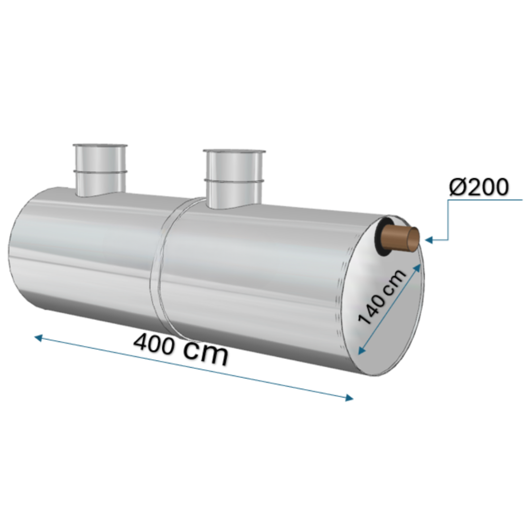 Separatoare hidrocarburi Charan din polietilenă 6000 L - 20 L/s