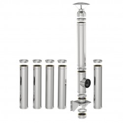 Coș inox profesional Izonox  7 m 180 mm Consolă / Suspendat Civil