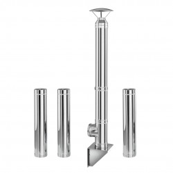 Coș inox profesional Izonox  5 m 200 mm Consolă / Suspendat Civil