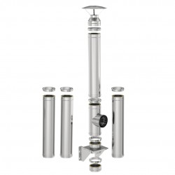 Coș inox profesional Izonox  5 m 180 mm Consolă / Suspendat Civil