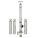 Coș de fum inox profesional Izonox 5 m x 180 mm Suspendat consolă
