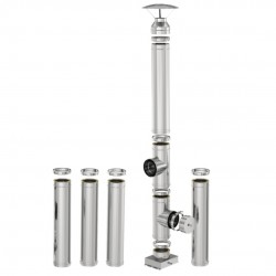 Coș inox profesional Izonox  6 m 180 mm Bază / Sol Civil