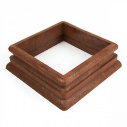 Guler stâlp WPC Kario 9 x 9 x 5 cm Lucios Maro închis-2