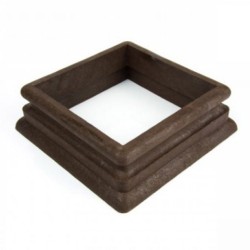 Guler stâlp WPC Kario 9 x 9 x 5 cm Lucios Maro închis-1