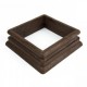 Guler stâlp WPC Kario 12 x 12 x 5 cm Lucios Maro închis