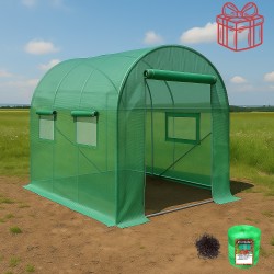 Solar grădină profesional Cortis© 2x2,5 m + Cadou Ață palisare și 250 clipsuri-1