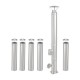 Coș de fum inox profesional Izonox 7 m x 200 mm pornire de la sol