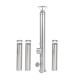 Coș de fum inox profesional Izonox 5 m x 180 mm pornire de la sol