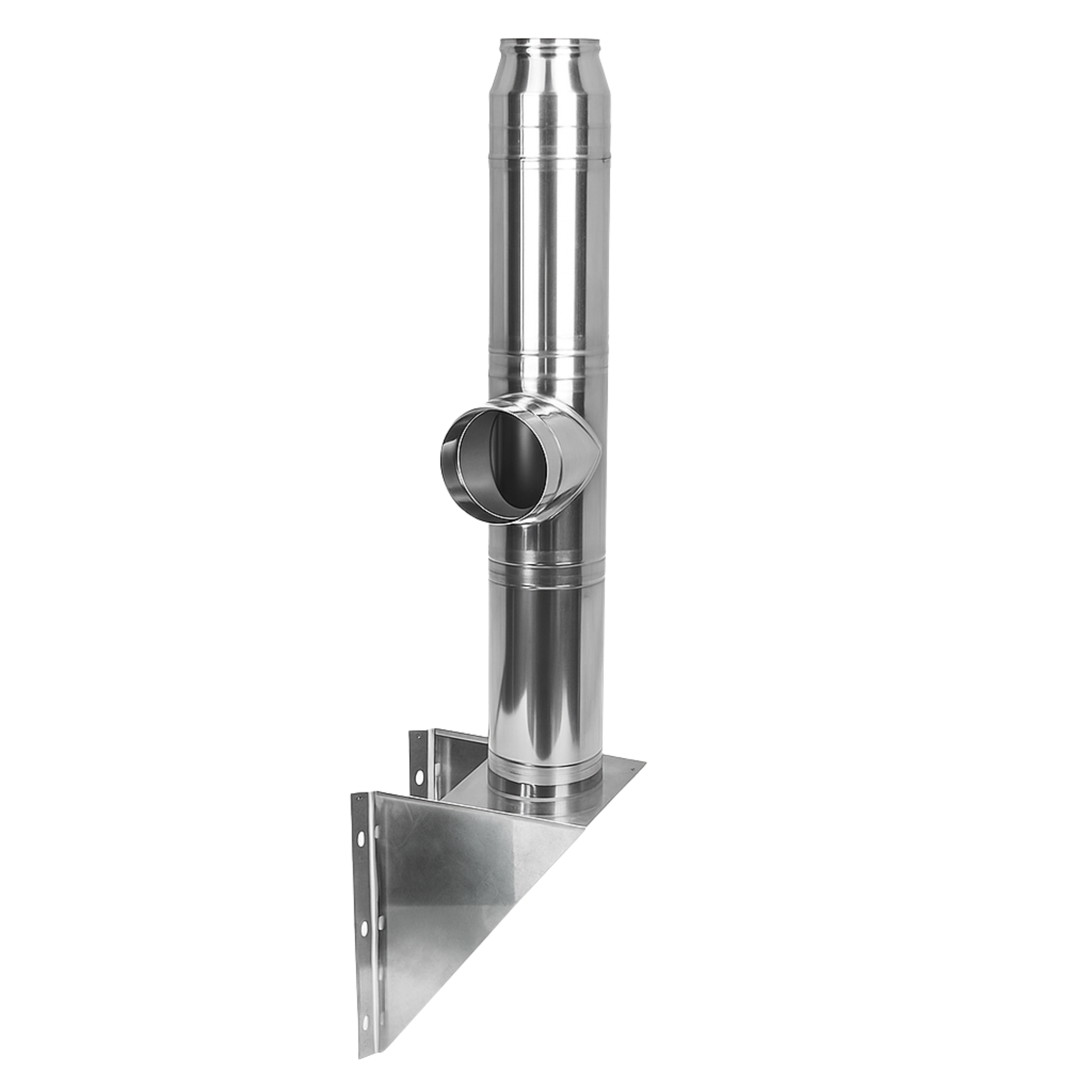 Coș de fum inox neizolat CLASIC 4 m x 100 mm Consolă / Suspendat