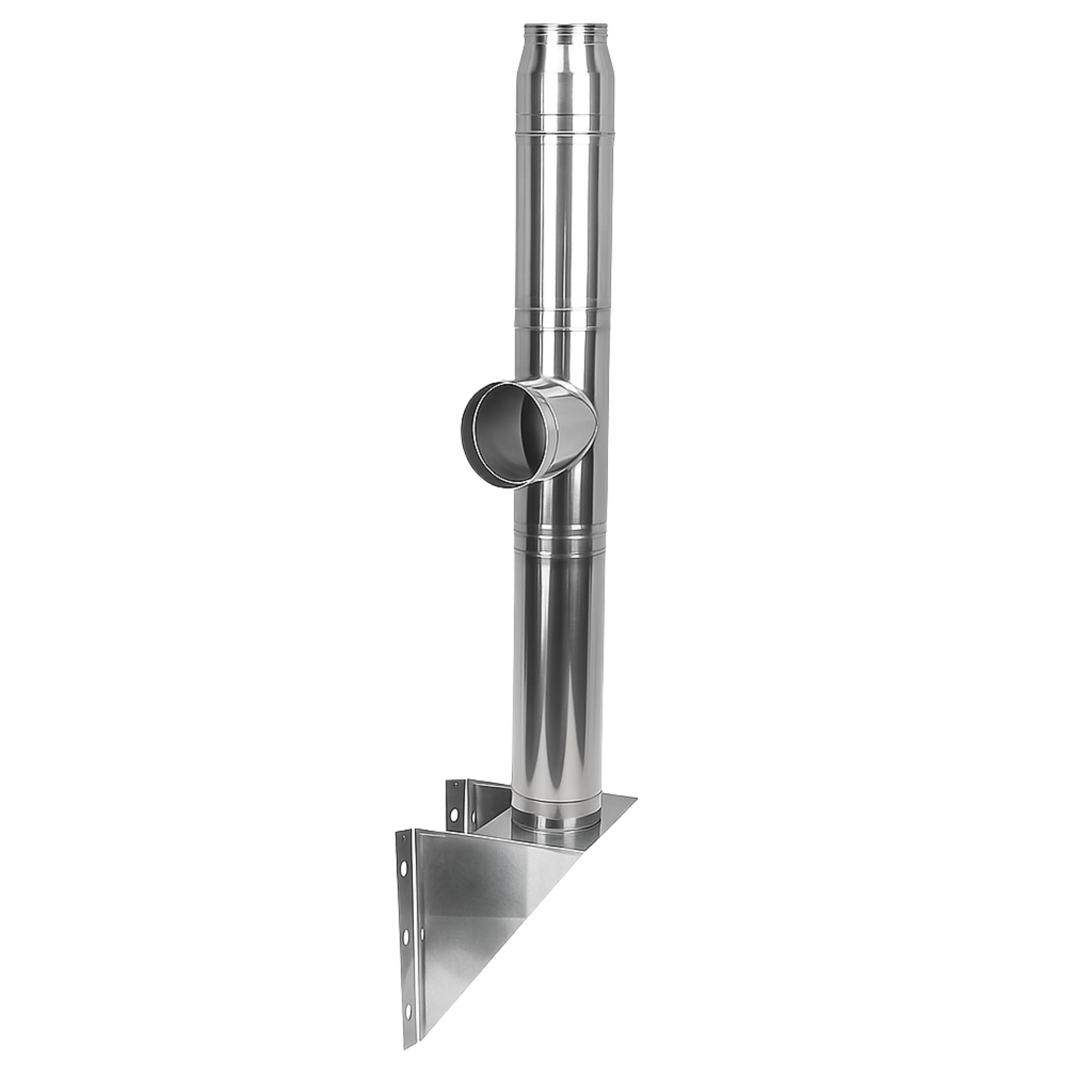 Coș de fum inox neizolat CLASIC 5 m x 130 mm Consolă / Suspendat