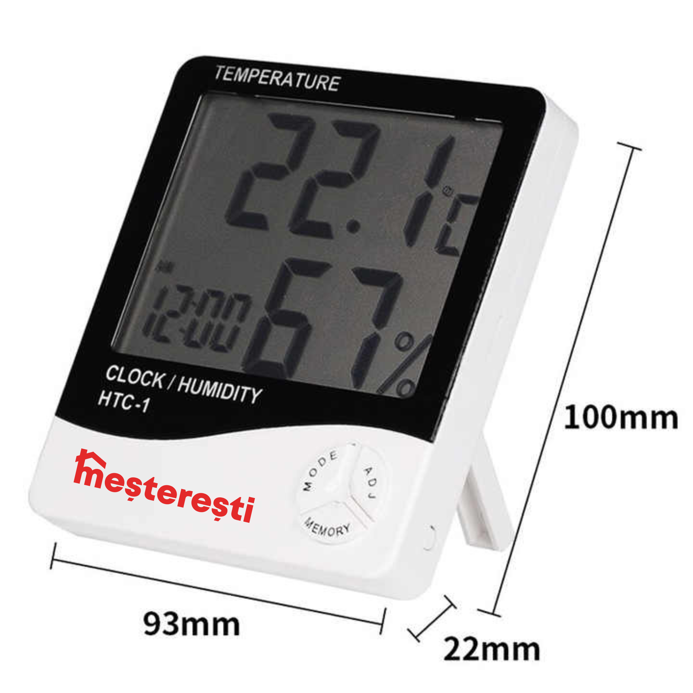 Termometrul cu higrometru pentru solarii Termo Sol