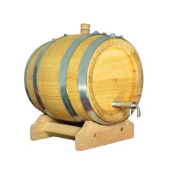 Butoi lemn masiv salcâm pentru țuică 5 L-1