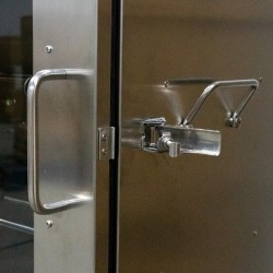 Afumătoare carne din inox cu geam Savuros 104x37x41 cm + Rezistență electrică Cadou-9