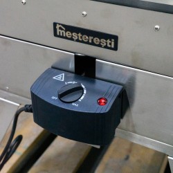 Afumătoare carne din inox cu geam Savuros 104x37x41 cm + Rezistență electrică Cadou-10