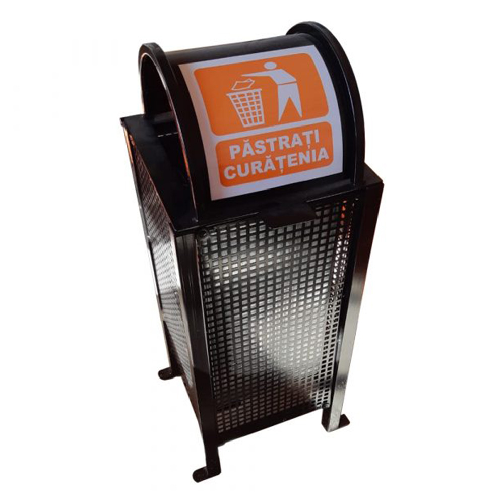 Coș de gunoi din tablă perforată Telma