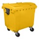 Container gunoi HDPE capac plat 660 L Galben