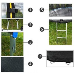 Trambulină pentru copii Porta 180 cm-4