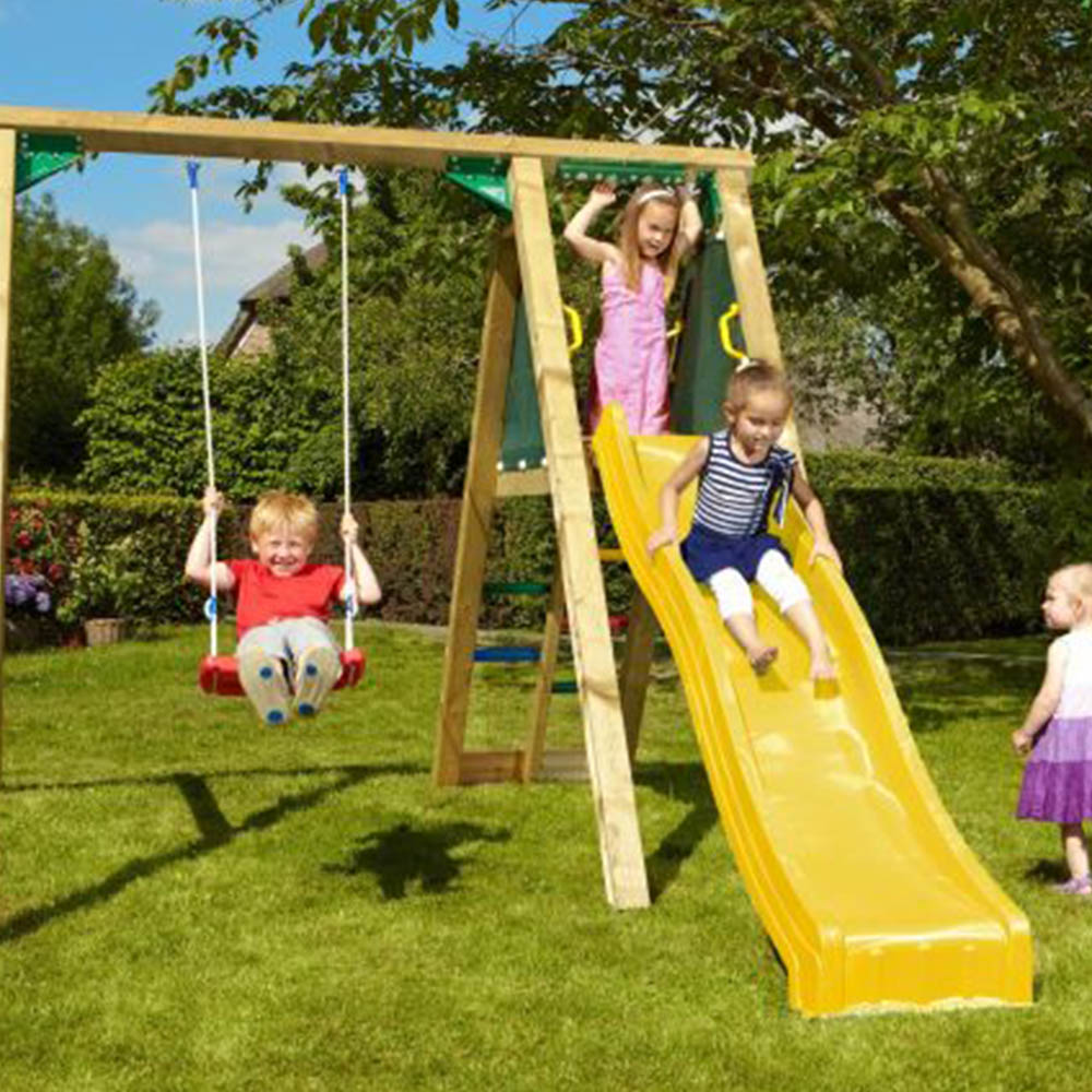Modul Jungle Gym Peak – Leagăn + Tobogan Galben