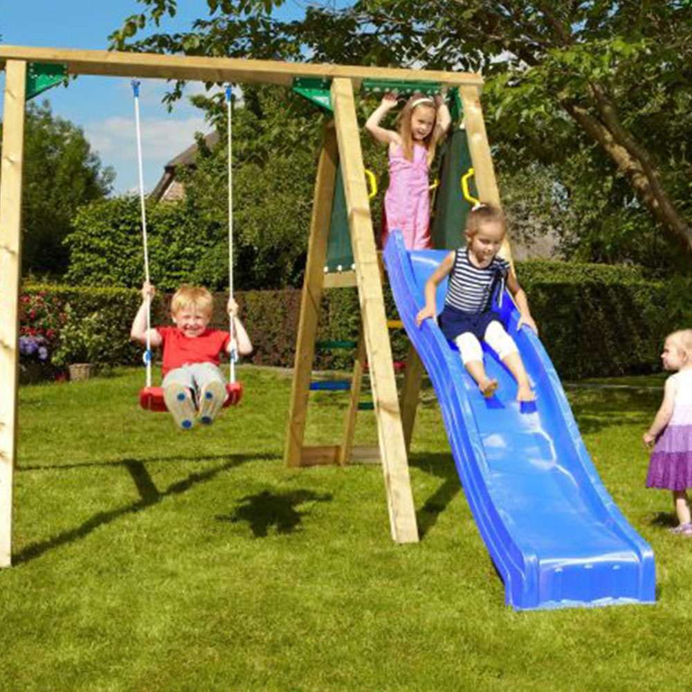 Modul Jungle Gym Peak – Leagăn + Tobogan Albastru
