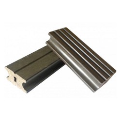 Șină suport duşumea WPC gri 6 x 4 x 200 cm-2