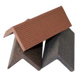 Profile pardoseală WPC - profil cornier capăt podea gri 3,8 x 3,8 x 200 cm-5