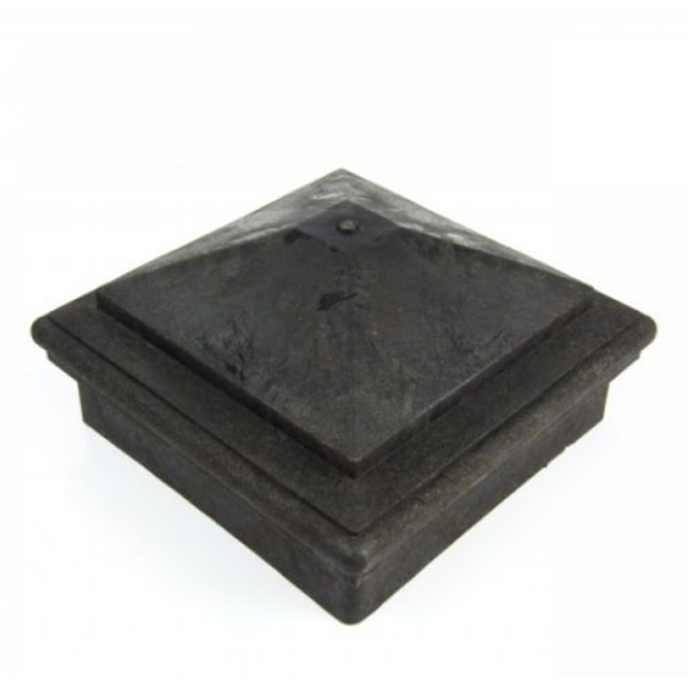 Capac stâlp HDPE Juan 9x9 cm Lucios Gri