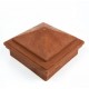 Capac stâlp HDPE Juan 12x12 cm Lucios Maro roșcat