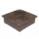Capac stâlp piramidă HDPE Elixis 11 x 11 x 8 cm Lucios Maro închis