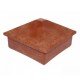 Capac stâlp piramidă HDPE Elixis 11 x 11 x 8 cm Lucios Maro roșcat